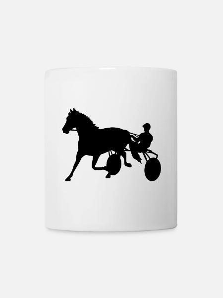 courses attelées - Mug blanc - blanc
