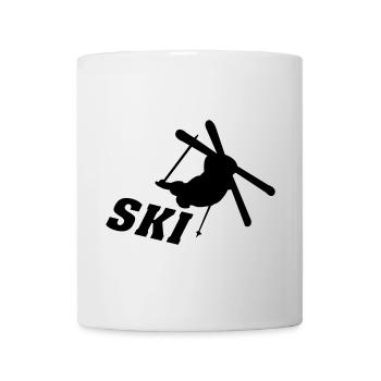 Ski, ski, ski, après-ski, freeski, hiver - Mug blanc - blanc - Devant