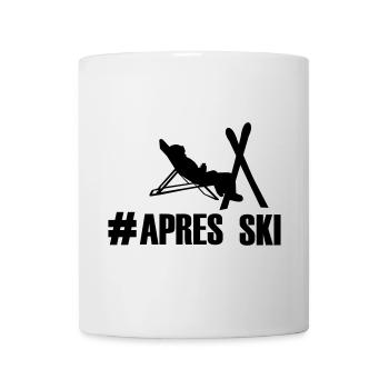 Ski, ski, ski, après-ski, freeski, hiver - Mug blanc - blanc - Devant