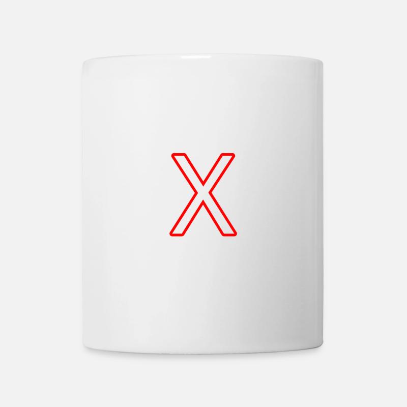 X - Mug blanc - blanc