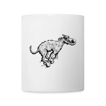 Sportlicher Irischer Wolfshund - Tasse - Weiß - Vorne