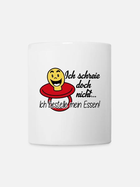 Ich schreie nicht | Baby hat Hunger - Tasse - Weiß
