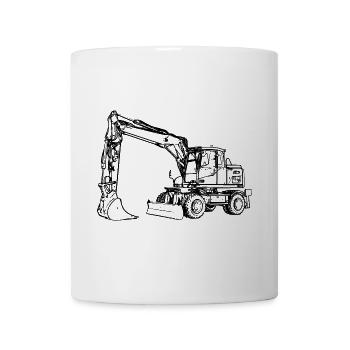 Pelle pelle pelle noir - Mug blanc - blanc - Devant
