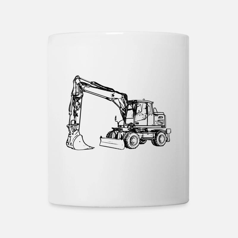 Pelle pelle pelle noir - Mug blanc - blanc