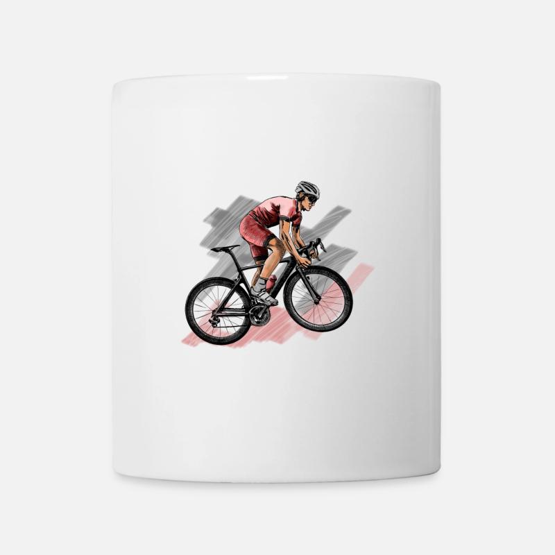 Rennrad - Tasse - Weiß