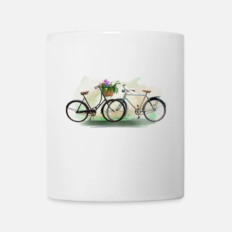 Fahrräder - Tasse - Weiß