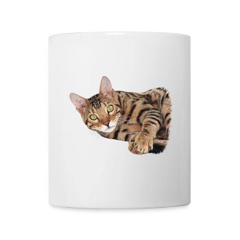 kuschelige bengal katze - Tasse - Weiß - Vorne