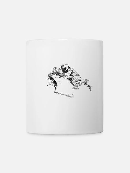Motorrad - Tasse - Weiß