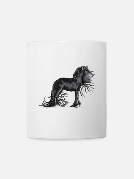 Sweet Friesian Horse - Mug - white