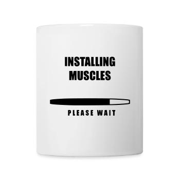 Fitnessstudio Gym Training Bodybuilding - Tasse - Weiß - Vorne