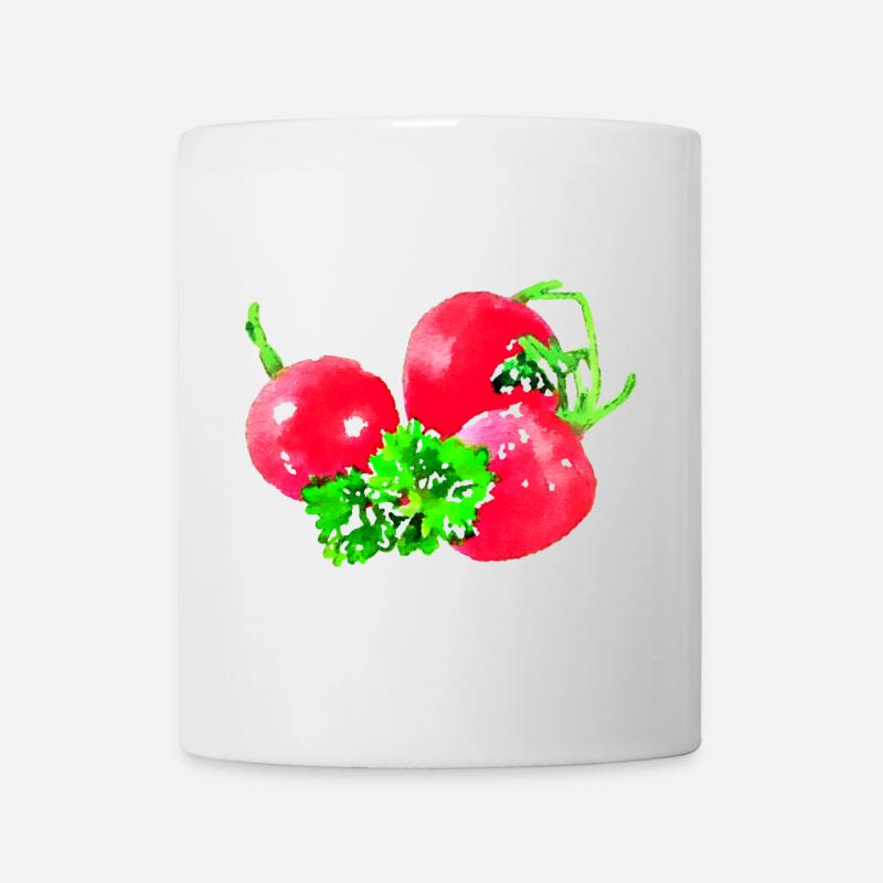 radieschen gemüse speise - Tasse - Weiß