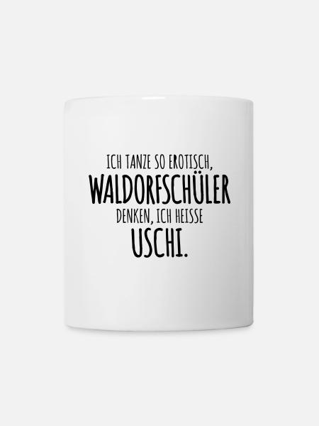 wortwitz waldorf humor - Tasse - Weiß