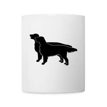 2 Flat Coated Retriever - Tasse - Weiß - Vorne