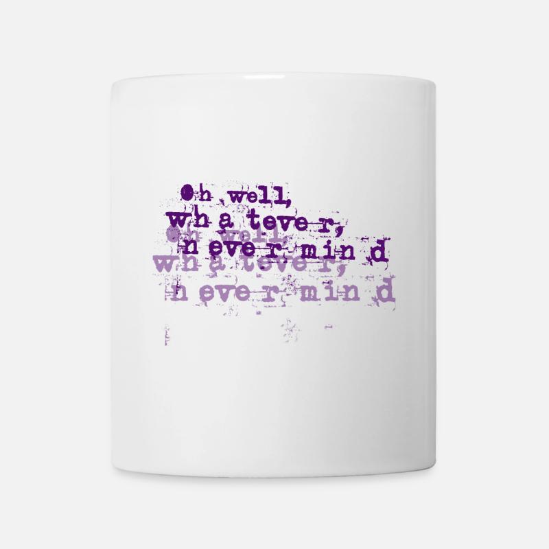 Peu importe - Mug blanc - blanc