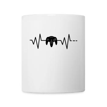 Heartbeat Gaming N64 Controller Gamepad Joystick - Mug - white - Front