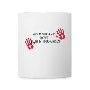 Kindergarten - Tasse - Weiß - Vorne