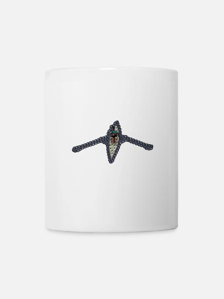 Gehäkelter Ruderer - Tasse - Weiß