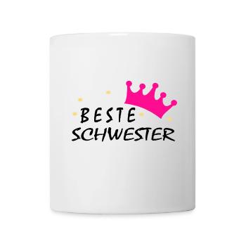 beste schwester - Tasse - Weiß - Vorne