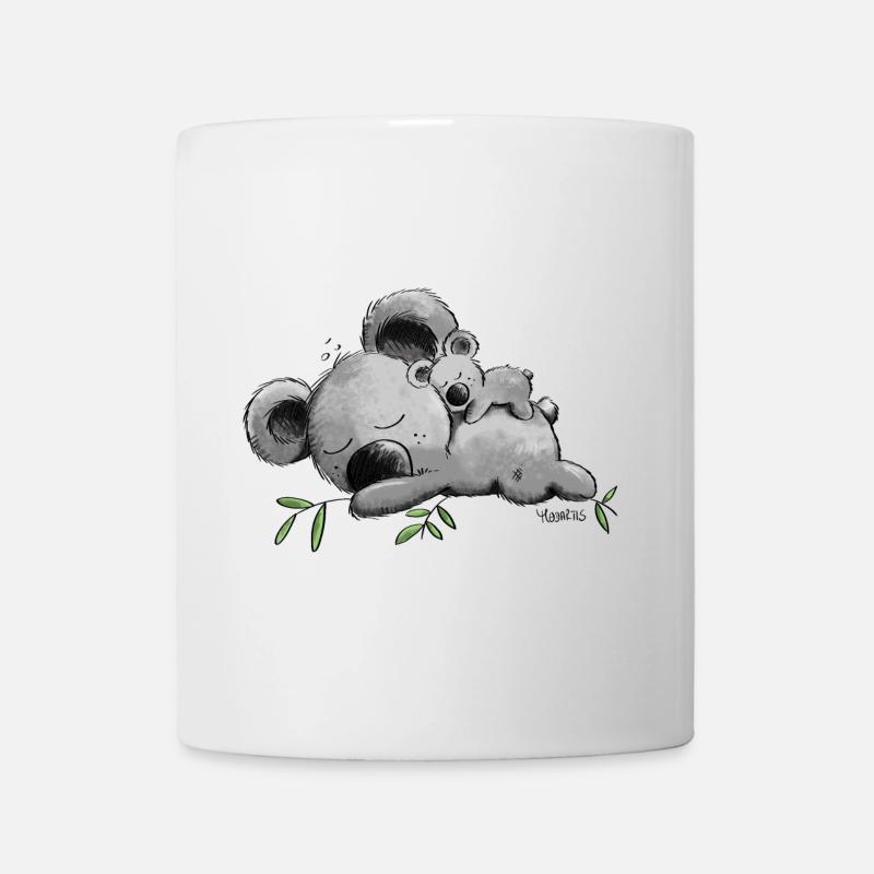 Koala mit Baby - Tasse - Weiß