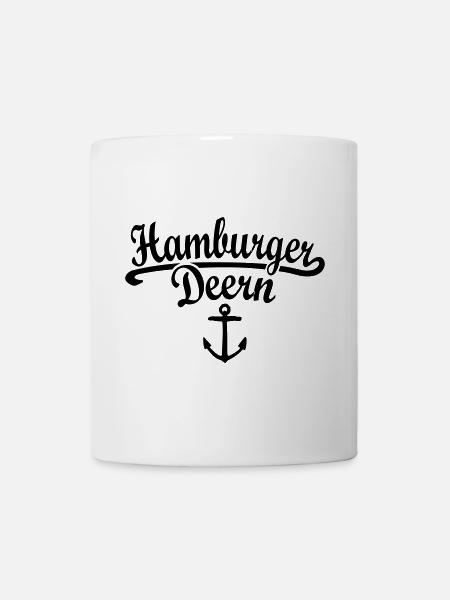 Hamburger Deern Klassik (Weiß) Hamburg - Tasse - Weiß
