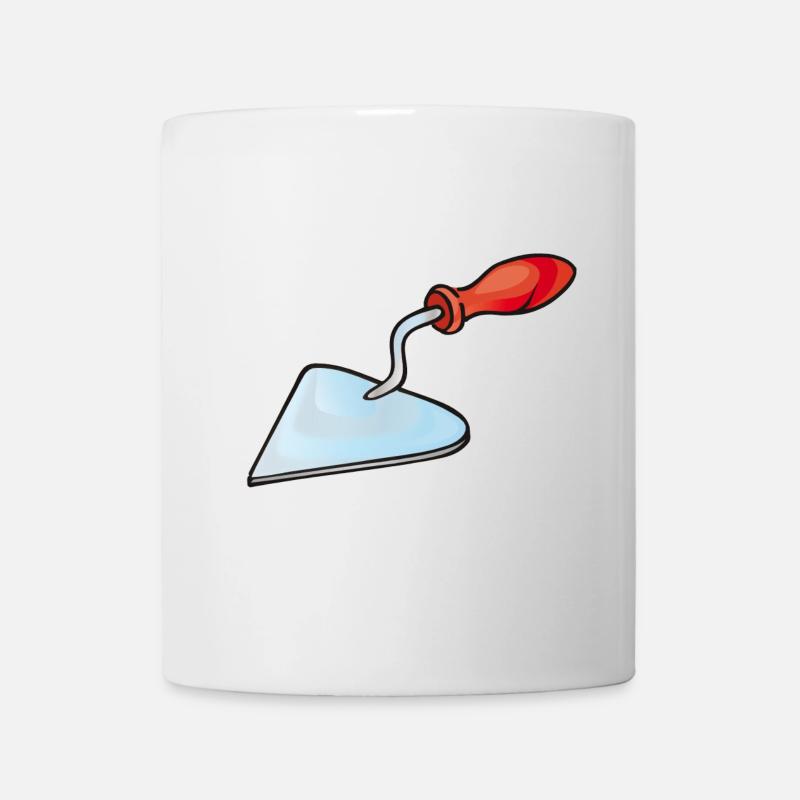 Truelle de maçon | Truelle - Mug blanc - blanc