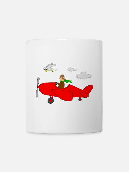 Avion Pilote - Mug blanc - blanc