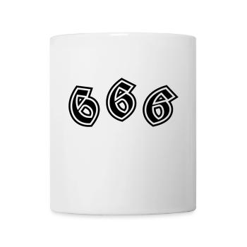 666 - Tasse - Weiß - Vorne
