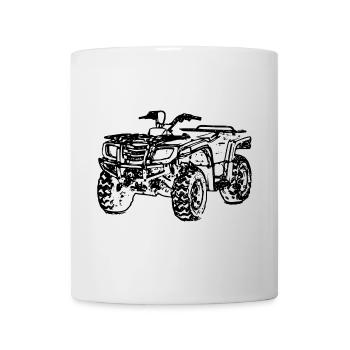 ATV Quad off-road vehicle off-road vehicle black - Mug - white - Front