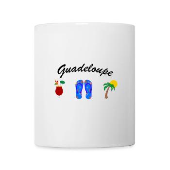 Tee shirt Guadeloupe gwada soleil rhum mer plage - Mug blanc - blanc - Devant