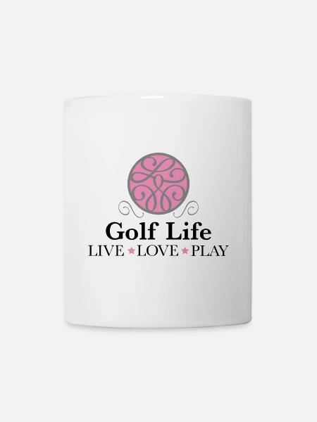 T-shirt de golf - Mug blanc - blanc