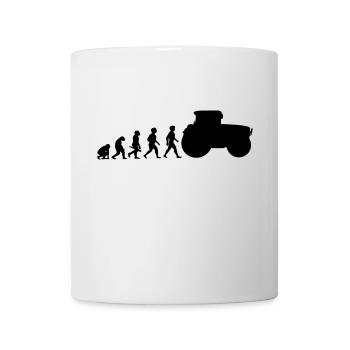 Tracteur tracteur Evolution tracteur - Mug blanc - blanc - Devant