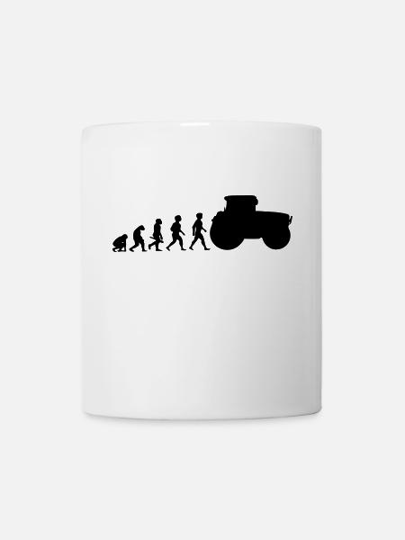 Tracteur tracteur Evolution tracteur - Mug blanc - blanc