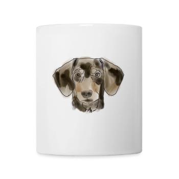 Dachshund - Mug - white - Front
