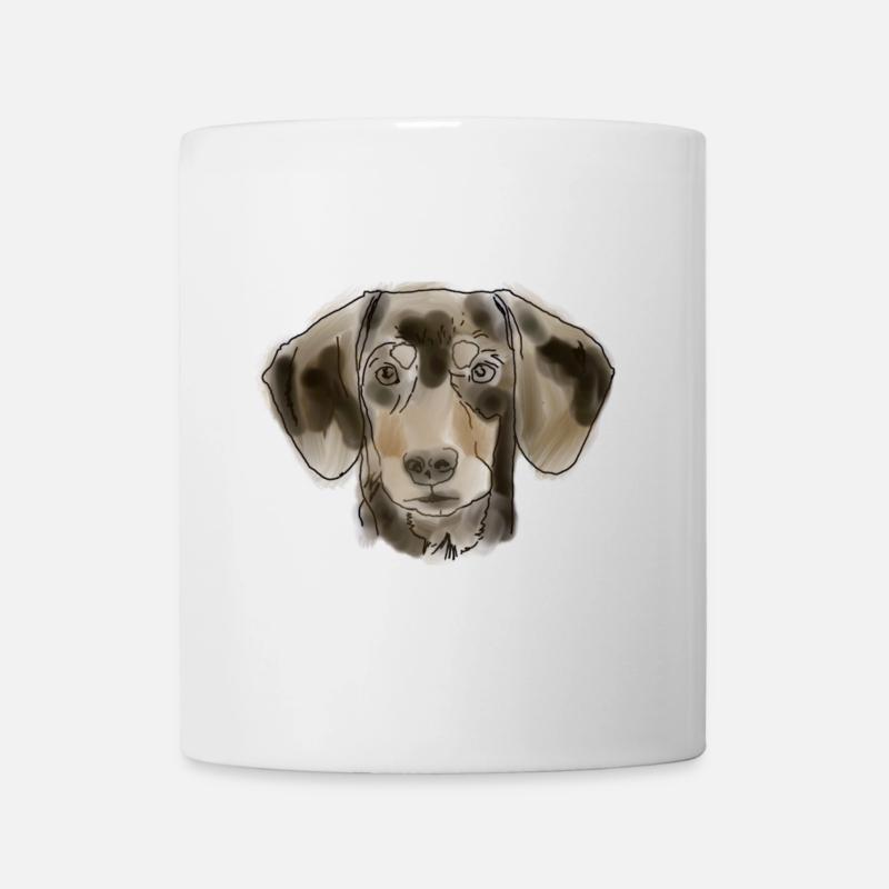 Dachshund - Mug - white