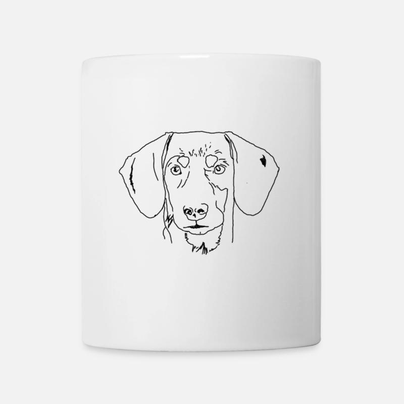 Dachshund - Mug - white