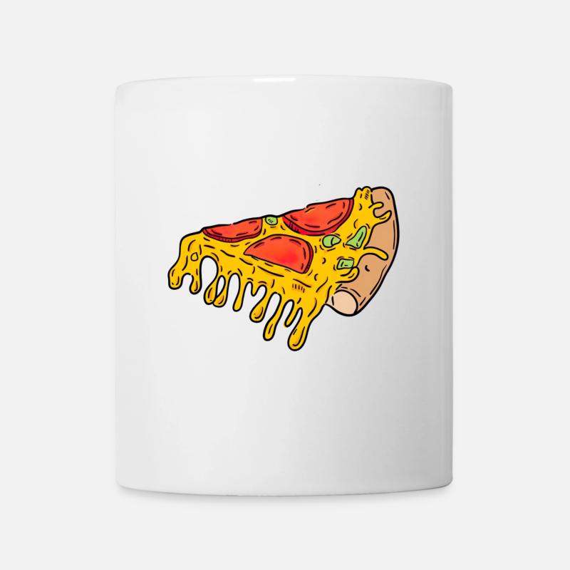 Part de pizza - Mug blanc - blanc