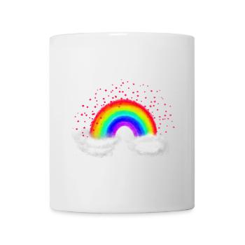 Nuages arc-en-ciel - Mug blanc - blanc - Devant