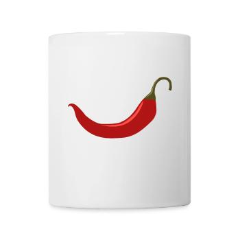 Chili - kochen - lachen - scharf - Tasse - Weiß - Vorne