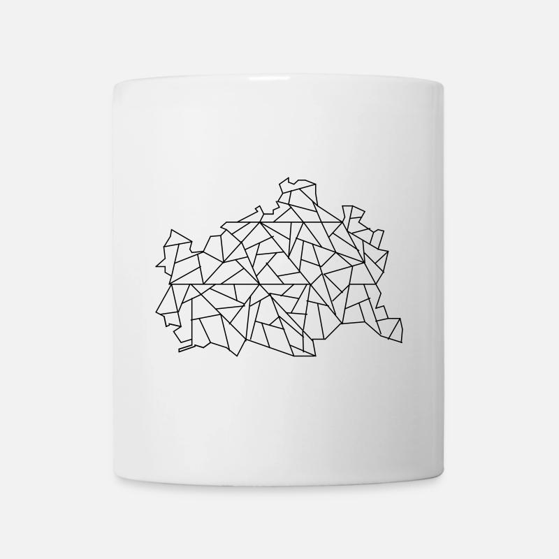Wien Karte - Tasse - Weiß