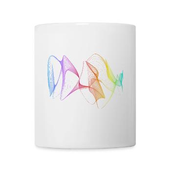 Abstract Lines Design 01 - Mug - white - Front
