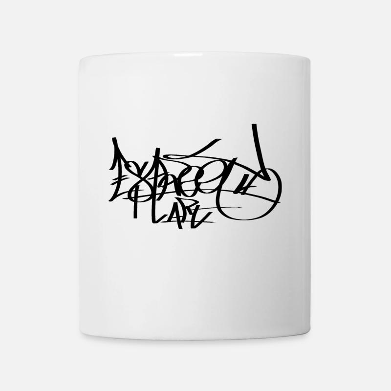 StreetArt SingleBlackColor - Mug blanc - blanc