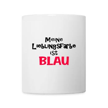 Favorite Color My Favorite Color Is Blue Funny - Mug - white - Front