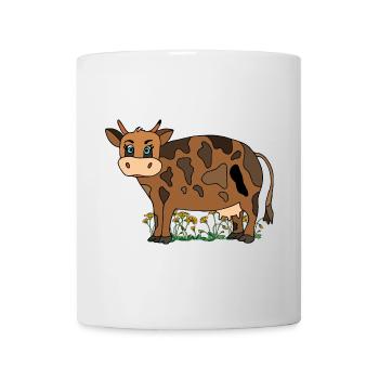 Kuh - Tasse - Weiß - Vorne