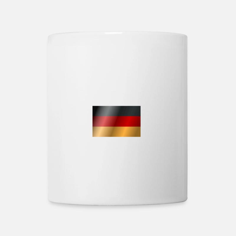 Deutsche Flagge - Tasse - Weiß
