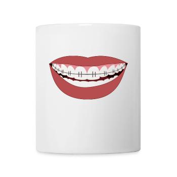 Steel teeth - Smile of hell or iron! - Mug - white - Front