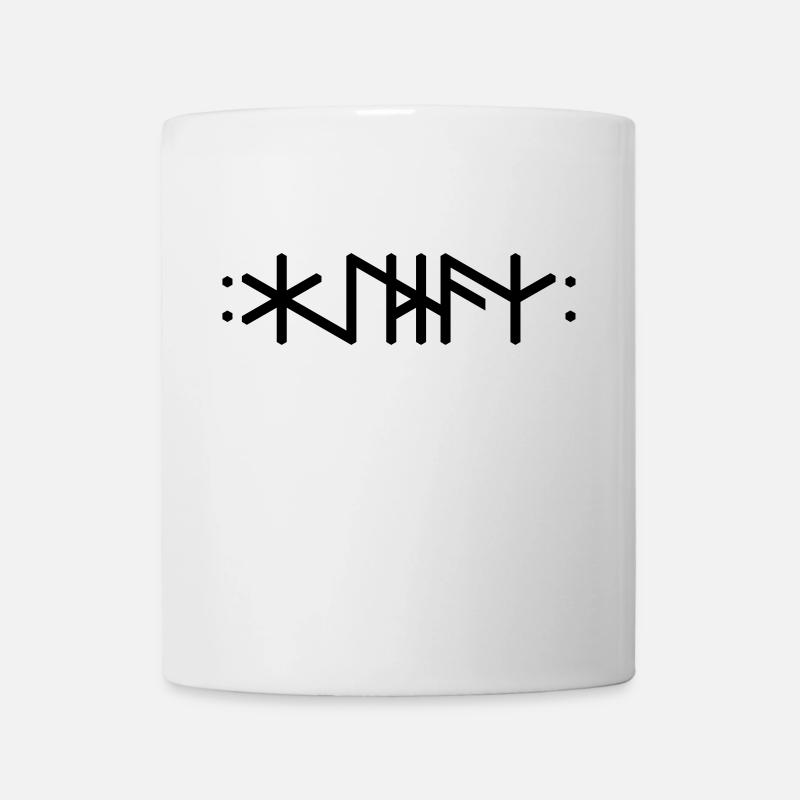 Texte Haithnaz "Heathe (n) / Pagan", QRF0 © - Mug blanc - blanc