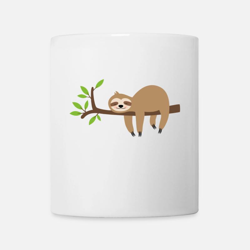 lazy sloth - Tasse - Weiß