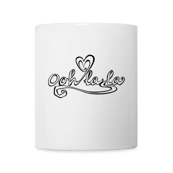 Ooh lala black and white heart - Mug - white - Front