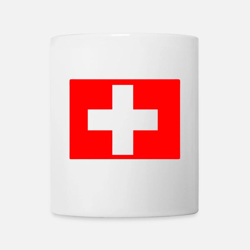 Suisse - Mug blanc - blanc