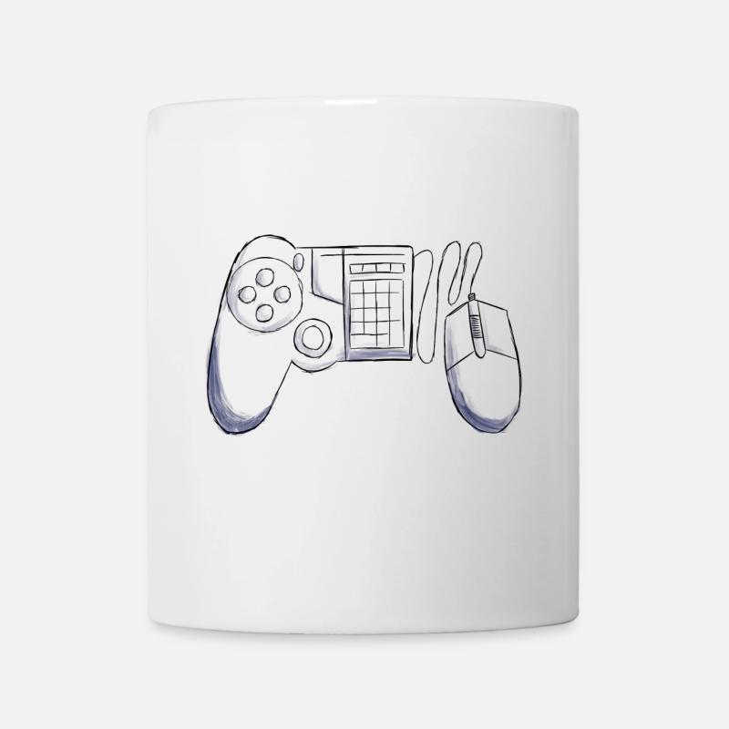 Contrôleur de jeu - Mug blanc - blanc